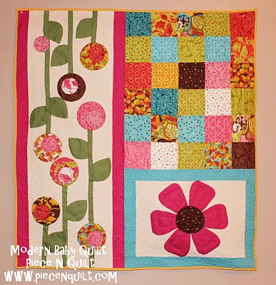 Simple Modern Baby Quilts on Modern Baby Quilt By Piece N Quilt